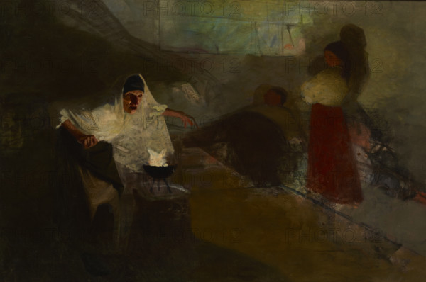 At a Fortune-Teller, before 1895. Creator: Stanislaw Grocholski.