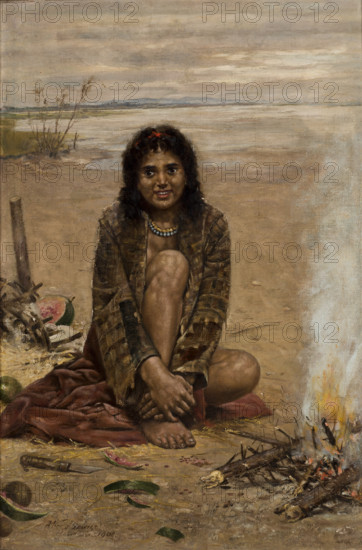 A Gypsy Woman, 1909. Creator: Antoni Kozakiewicz.