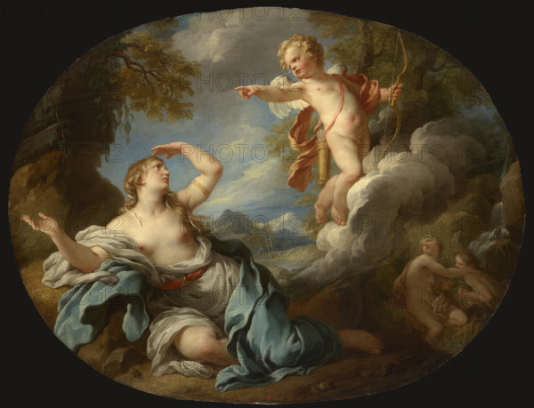 Cupid Leaving Psyche, between 1730-1735. Creator: Francois Lemoyne.