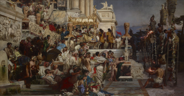 Nero's Torches, 1876. Creator: Henryk Siemiradzki.