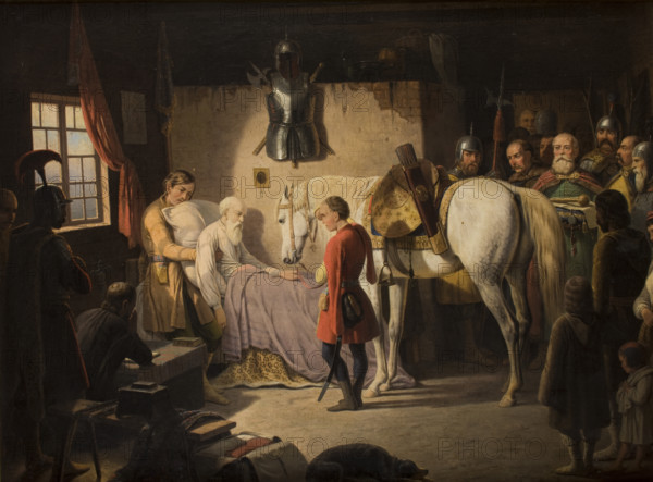 Death of Stefan Czarniecki, 1844-1848. Creator: January Suchodolski.