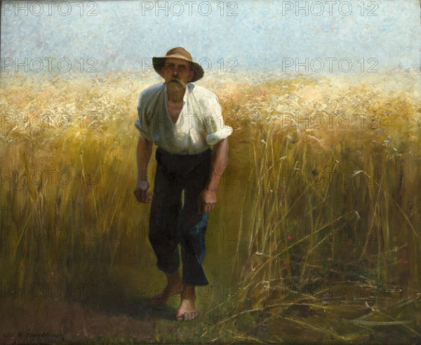 Harvester, 1895. Creator: Waclaw Szymanowski.