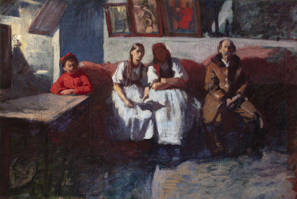 The Mikolajczyk family, c1901. Creator: Wlodzimierz Tetmajer.