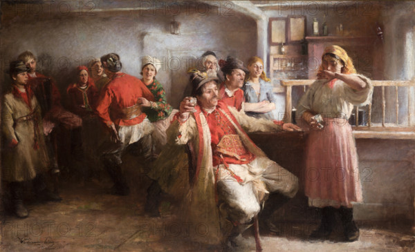 Courtship, 1894. Creator: Wlodzimierz Tetmajer.
