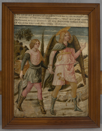Tobias with Archangel Raphael, c1460. Creator: Benozzo Gozzoli.