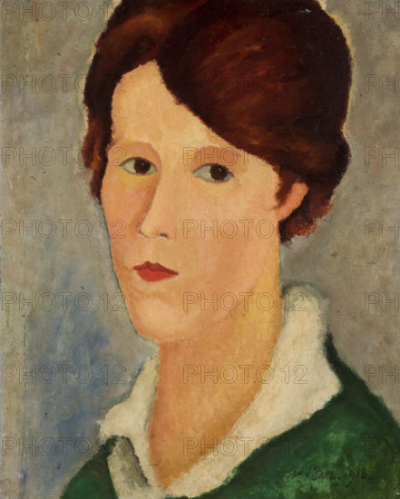 Portrait of Róza Aleksandrowicz-Study of the Head, 1918. Creator: Pierre-Edouard Baranowski.
