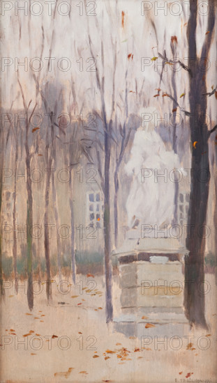In the Luxembourg Garden, 1900. Creator: Edward Trojanowski.