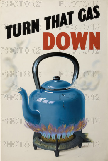 'Turn that Gas Down', British poster, World War II, c1939-c1945.  Creator: Unknown.