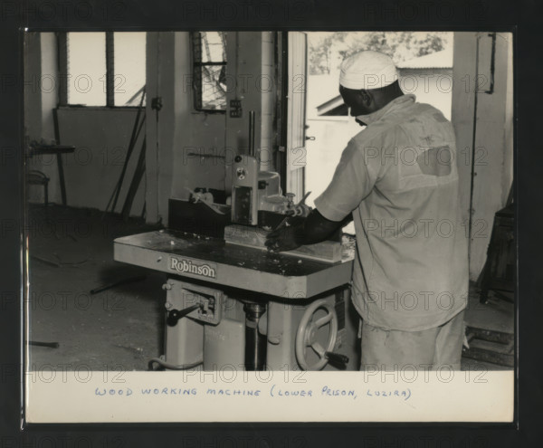 Wood Working Machine, Lower Prison, Luzira, Kampala, Uganda, c1950s. Creator: Unknown.