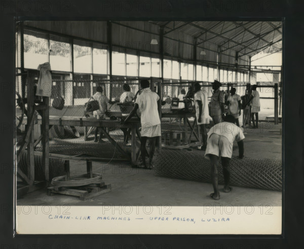 Chain-Link Machines - Upper Prison, Luzira, Kampala, Uganda, c1950s. Creator: Unknown.