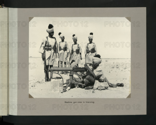Machine gun crew in training, 1964. Creator: Colonial Office.