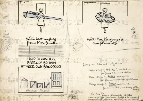 Salvage Appeal to join Home Salvage Corps World War II poster, between 1939 and 1946. Creators: Central Office of Information, Cyril Kenneth Bird.