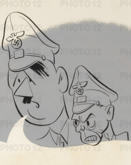 Unless we can divide those two fellows - we're sunk! WWII poster...between 1940 and 1946.  Creator: Central Office of Information.