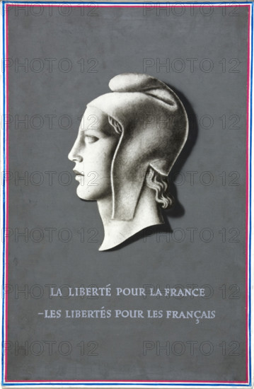 'Freedom for France - freedom for the French', World War II poster, 1940. Creator: Unknown.