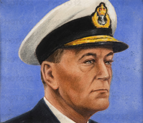 Admiral Sir John Cunningham,  c1943. Creators: William Timym, Central Office of Information.