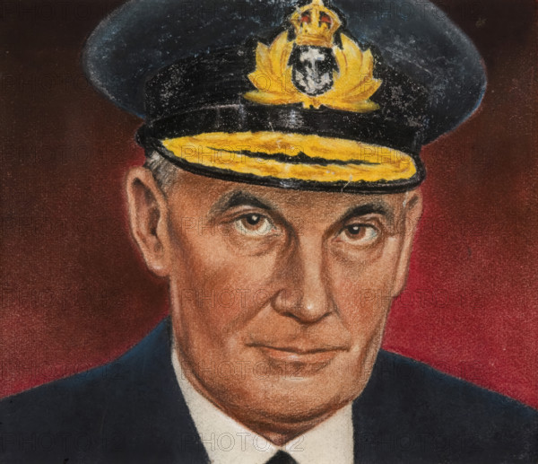 Admiral Sir James Somerville, c1943. Creators: William Timym, Central Office of Information.