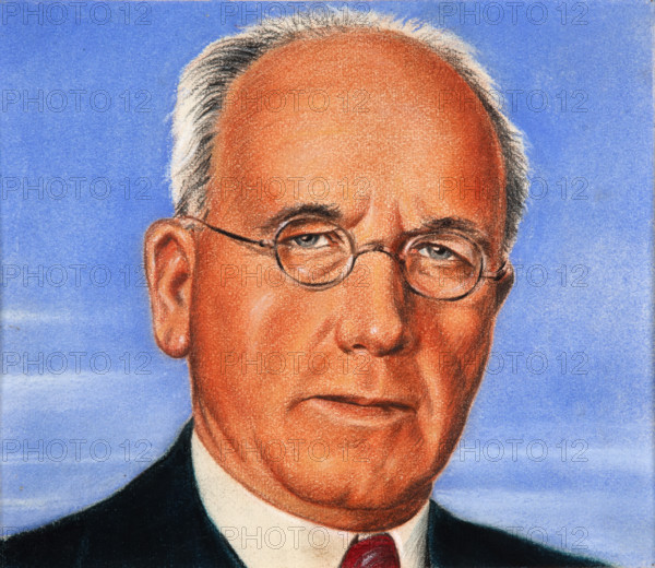 Mr Fraser (New Zealand), c1944. Creators: William Timym, Central Office of Information.