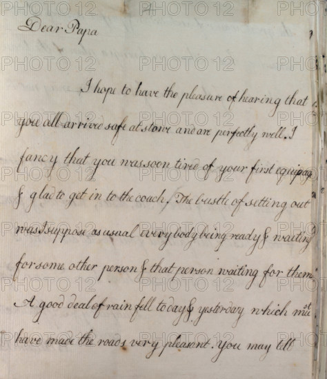 Letter from William Pitt,  between 1766 and 1770. Creator: William Pitt the Younger.