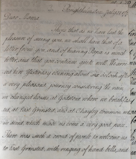 Letter from Hester Pitt, between 1766 and 1770. Creator: Hester Stanhope.