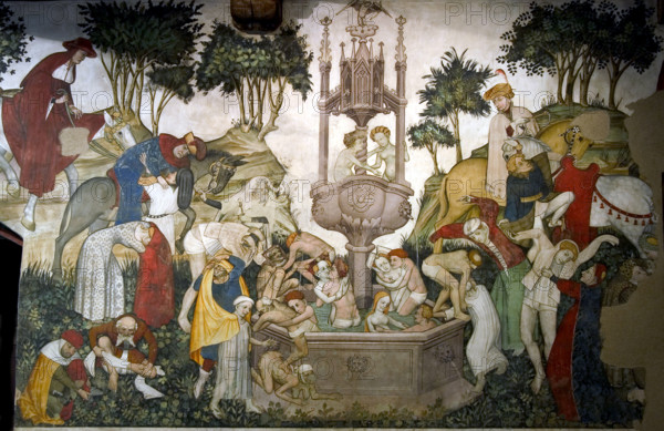 The Fountain of Youth, c.1420. Creator: Master of Manta (Maestro del Castello della Manta) (active 1420s).