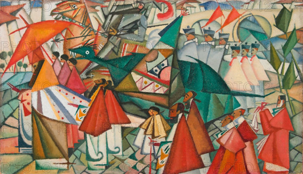 Corpus Christi Procession, 1913. Creator: Souza-Cardoso, Amadeo de (1887-1918).