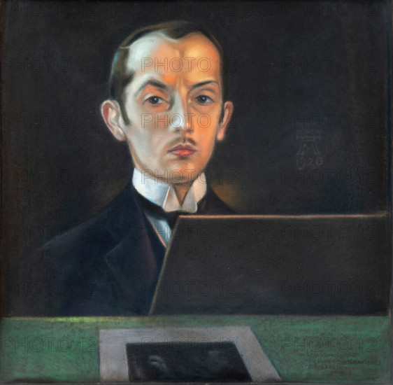 Self-portrait, 1920. Creator: Martini, Alberto (1876-1954).