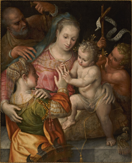 The Mystical Marriage of Saint Catherine, c1550-1560. Creator: Fontana, Prospero (1512-1597).