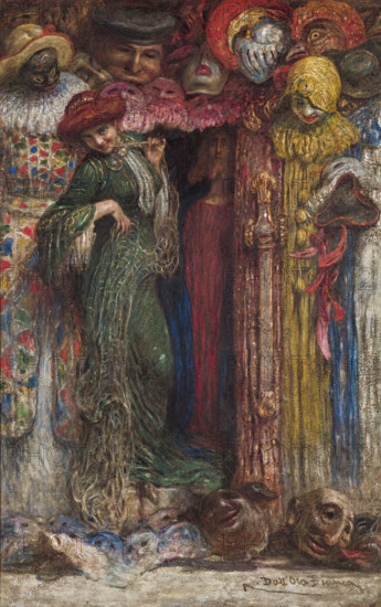 The Masks (The Politics), 1905. Creator: Dall'Oca Bianca, Angelo (1858-1942).