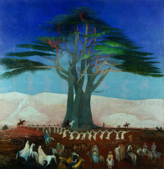 Pilgrimage to the Cedars of Lebanon, 1907. Creator: Kosztka Csontváry, Tivadar (1853-1919).
