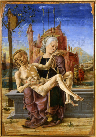 Pietà, c1460. Creator: Tura, Cosimo (before 1431-1495).