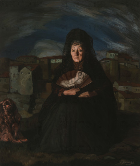 Portrait of Doña Rosita Gutiérrez, c1915. Creator: Zuloaga y Zabaleto, Ignacio (1870-1945).