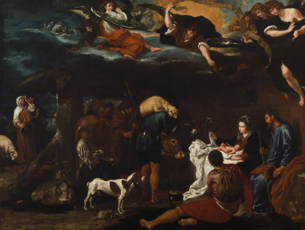 The Adoration of the Shepherds, c1617. Creator: Castelló, Vicent (1585-1636).