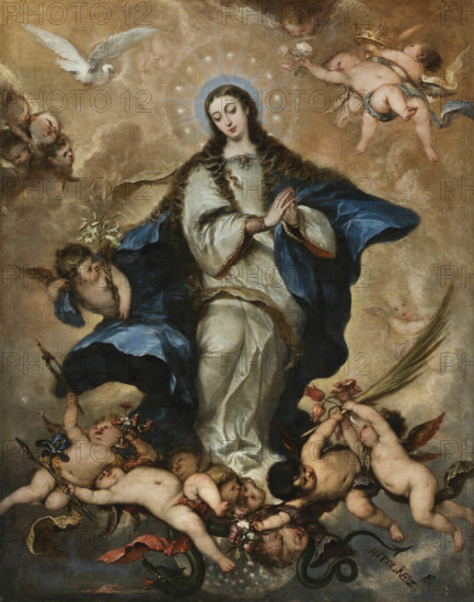 The Immaculate Conception, c1665. Creator: Antolínez, José (1635-1675).