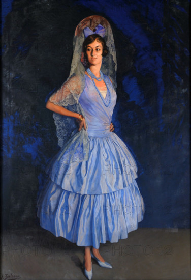 Portrait of Micaela Aramburu y Picardo, 1928. Creator: Zuloaga y Zabaleto, Ignacio (1870-1945).