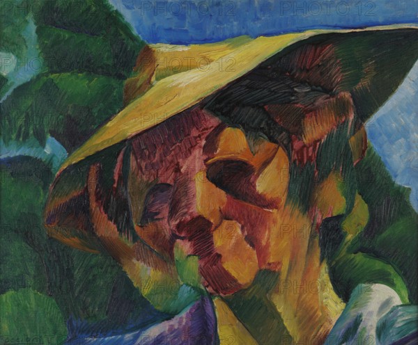 Ritratto della signora Busoni, 1916. Creator: Boccioni, Umberto (1882-1916).