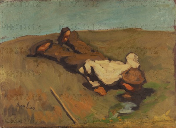 The Source, 1924. Creator: Egger-Lienz, Albin (1868-1926).