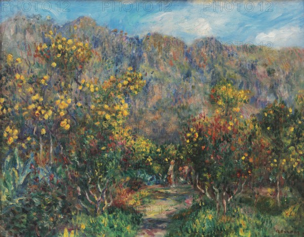 Landscape with Mimosas, 1912. Creator: Renoir, Pierre Auguste (1841-1919).