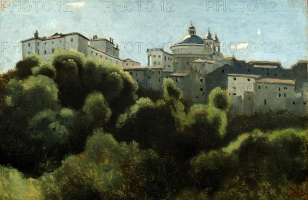 Palazzo Chigi, Ariccia, 1826-1827. Creator: Corot, Jean-Baptiste Camille (1796-1875).