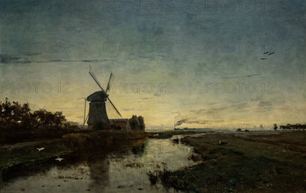 Dawn. View near Amsterdam, 1878. Creator: Gabriël, Paul Joseph Constantin (1828-1903).