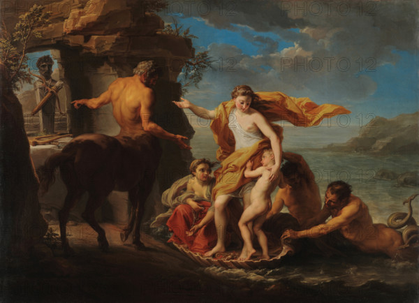 Thetis Gives Achilles in Charge of Chiron, 1759-1760. Creator: Batoni, Pompeo Girolamo (1708-1787).
