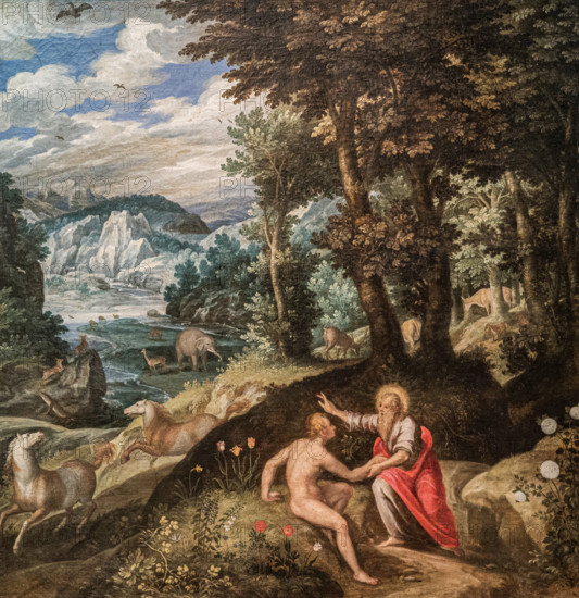 The Creation of Adam, c1580. Creator: Soens, Jan (c. 1547-c. 1611).