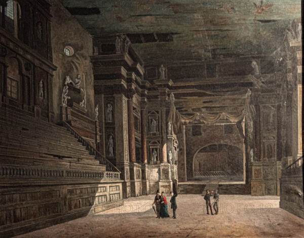 Interior of the Teatro Farnese, c1860-1870. Creator: Contini, Giovanni (1828-1912).