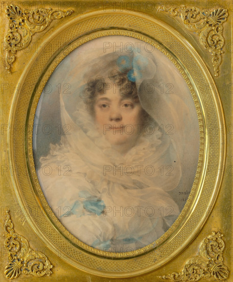 Portrait of Rosalie Dugazon (1755-1821), 1813. Creator: Isabey, Jean-Baptiste (1767-1855).