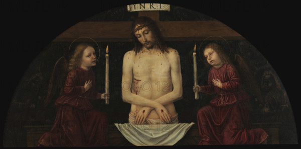 Pietà with Two Angels, 1488-1490. Creator: Bergognone, Ambrogio (1453-1523).