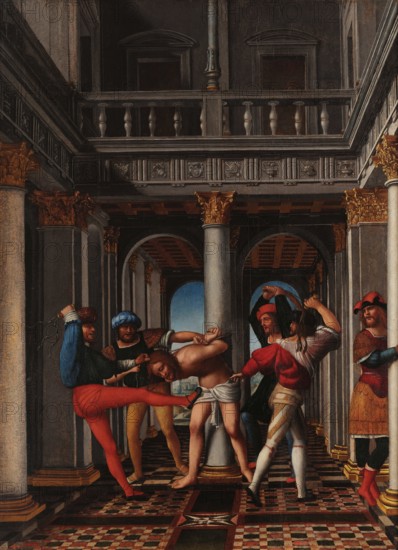 The Flagellation of Christ, 1515-1520. Creator: Zenale, Bernardo (1464-1526).