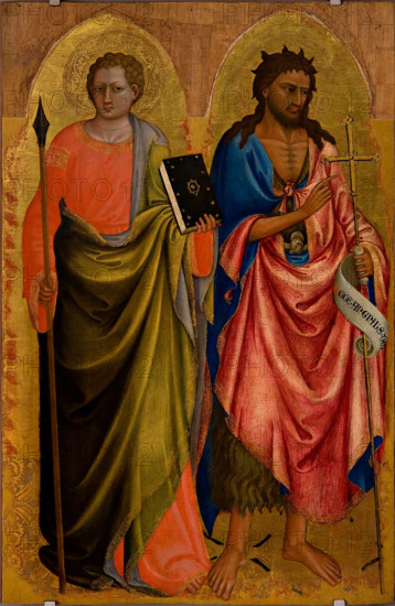 Saint Thomas and Saint John the Baptist, First third of the 15th cen.. Creator: Bicci di Lorenzo (1373-1452).
