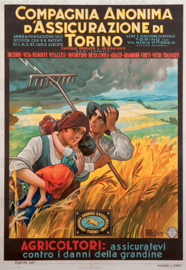 Toro Assicurazioni , 1934. Creator: Ballerio, Osvaldo (1870-1942).