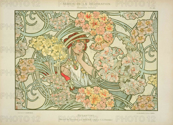 Byzantine, 1900. Creator: Mucha, Alfons Marie (1860-1939).