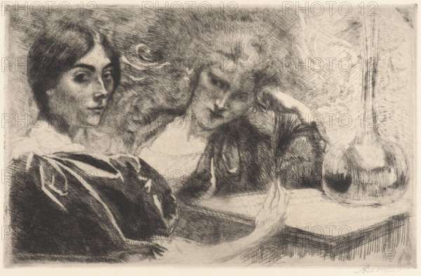 The Morphine Addicts (Morphinomanes), 1887. Creator: Besnard, Paul-Albert (1849-1934).