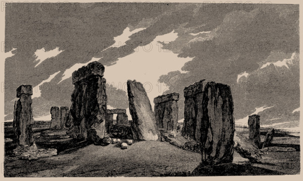 Stonehenge. From: Antiquities of Great Britain, 1807. Creator: Anonymous.